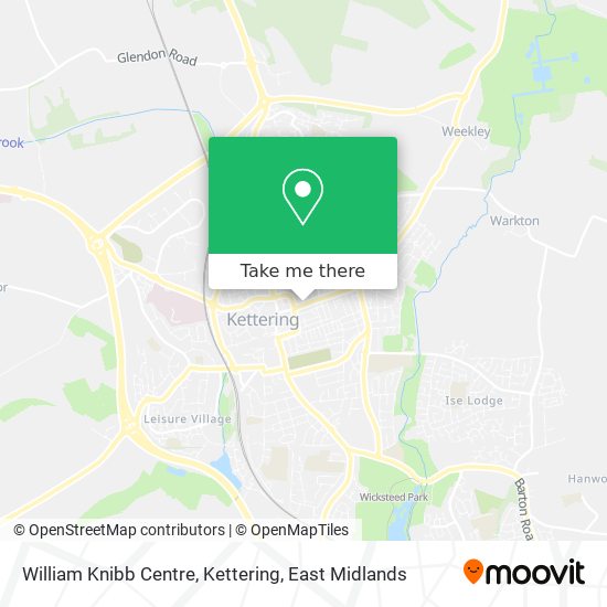 William Knibb Centre, Kettering map
