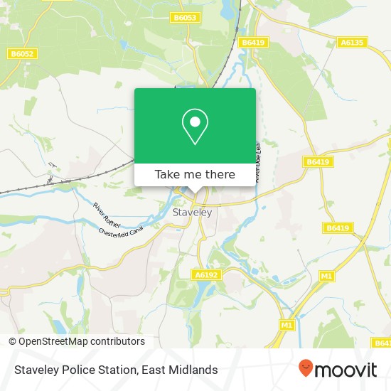 Staveley Police Station map