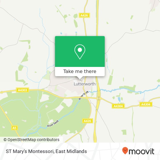 ST Mary's Montessori map