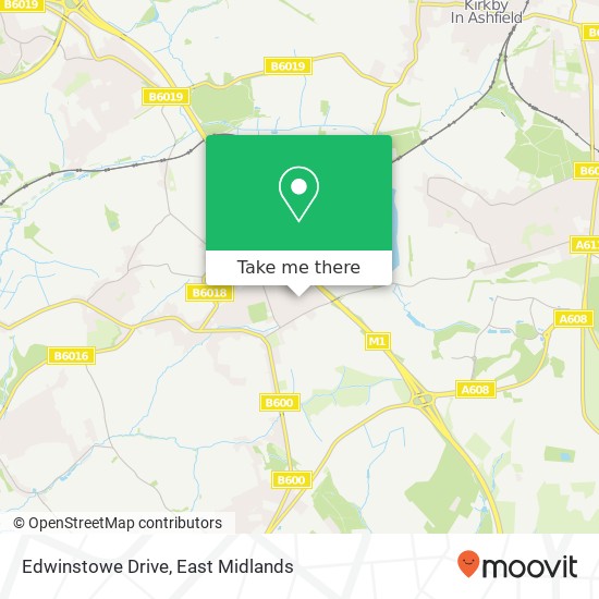 Edwinstowe Drive map