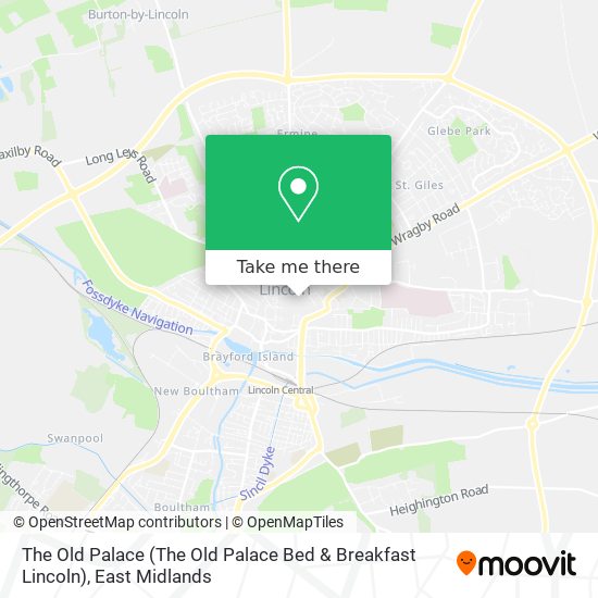 The Old Palace (The Old Palace Bed & Breakfast Lincoln) map