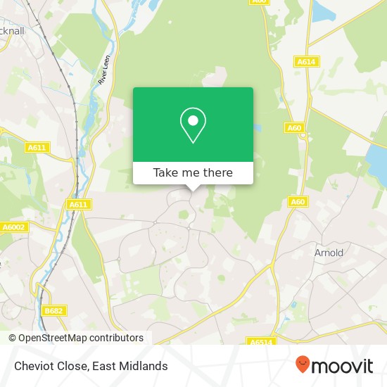 Cheviot Close map