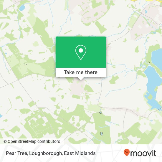 Pear Tree, Loughborough map