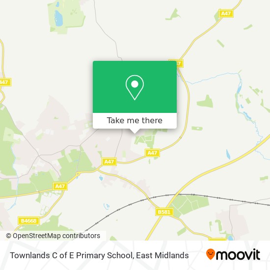 Townlands C of E Primary School map