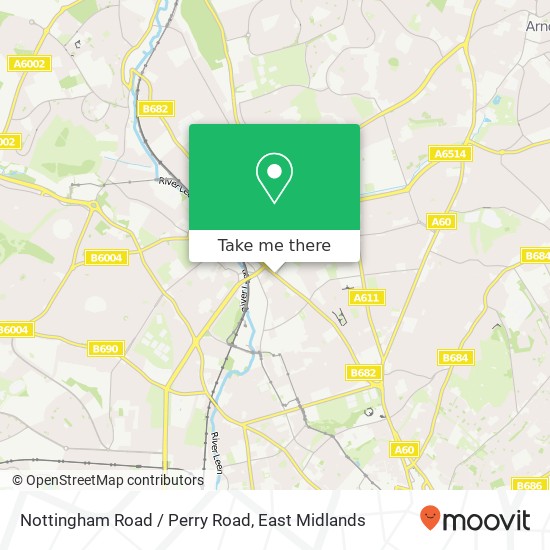 Nottingham Road / Perry Road map