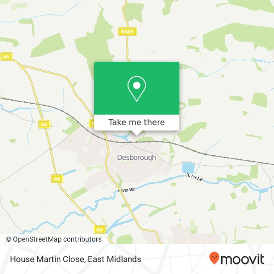 House Martin Close map