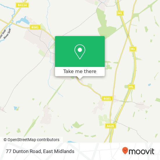 77 Dunton Road map