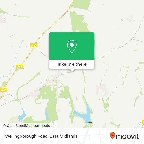 Wellingborough Road map