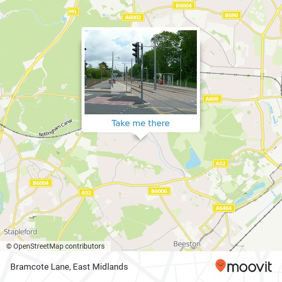 Bramcote Lane map