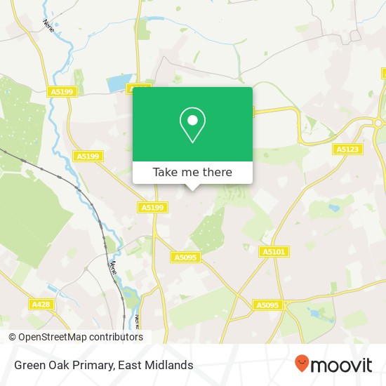 Green Oak Primary map