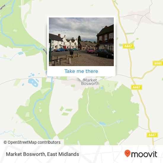 Market Bosworth map