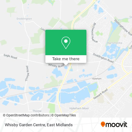 Whisby Garden Centre map