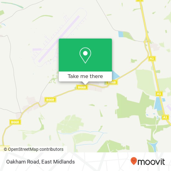 Oakham Road map