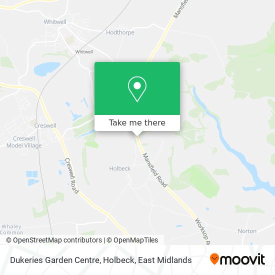 Dukeries Garden Centre, Holbeck map
