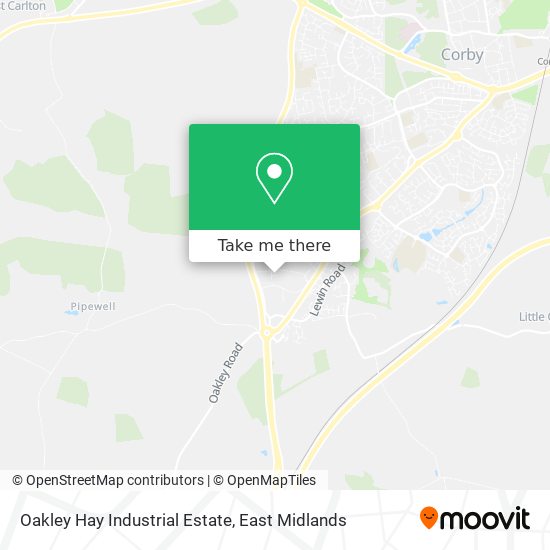 Oakley Hay Industrial Estate map