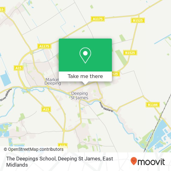The Deepings School, Deeping St James map