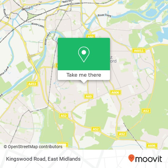 Kingswood Road map