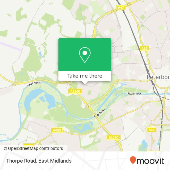 Thorpe Road map