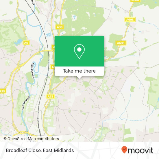 Broadleaf Close map