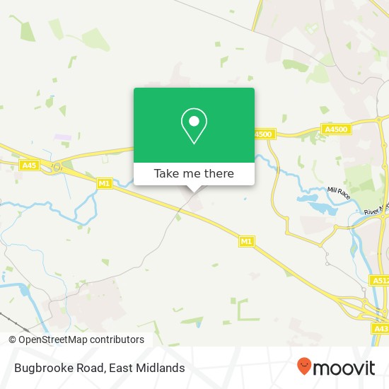 Bugbrooke Road map