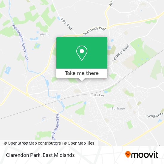 Clarendon Park map