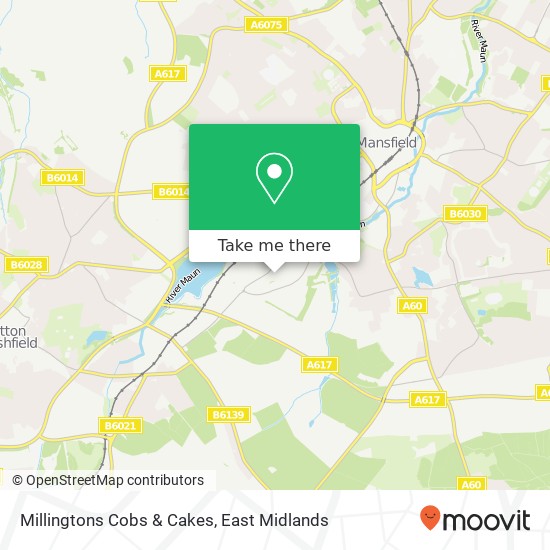 Millingtons Cobs & Cakes map