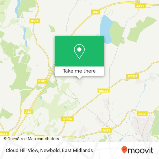 Cloud Hill View, Newbold map