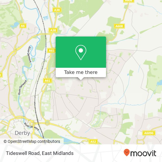 Tideswell Road map