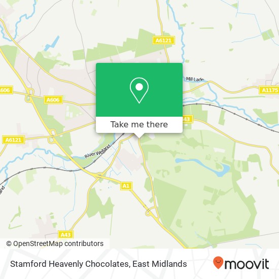 Stamford Heavenly Chocolates map