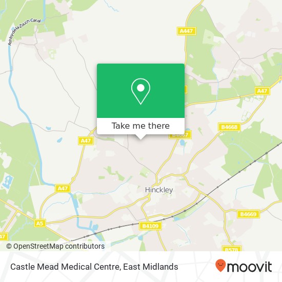 Castle Mead Medical Centre map