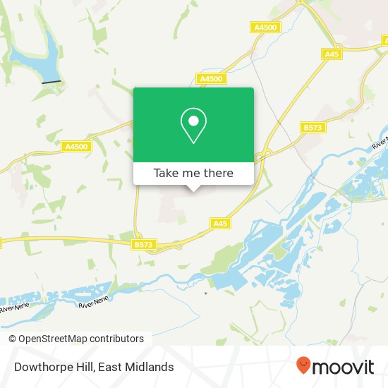 Dowthorpe Hill map