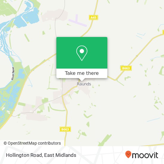 Hollington Road map