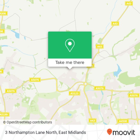 3 Northampton Lane North map