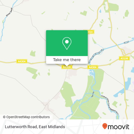 Lutterworth Road map