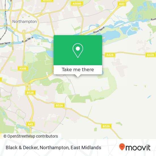 Black & Decker, Northampton map