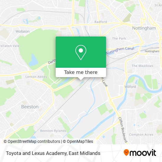 Toyota and Lexus Academy map