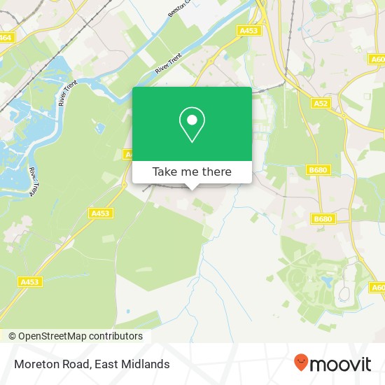 Moreton Road map