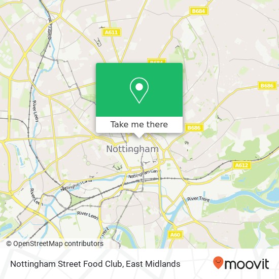 Nottingham Street Food Club map