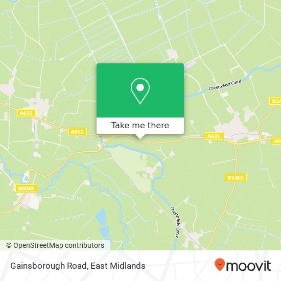 Gainsborough Road map