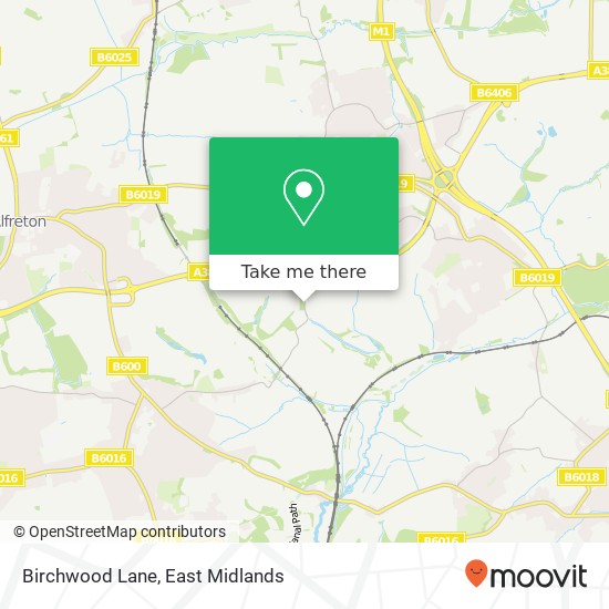 Birchwood Lane map