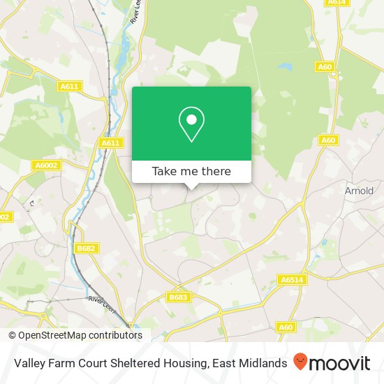 Valley Farm Court Sheltered Housing map