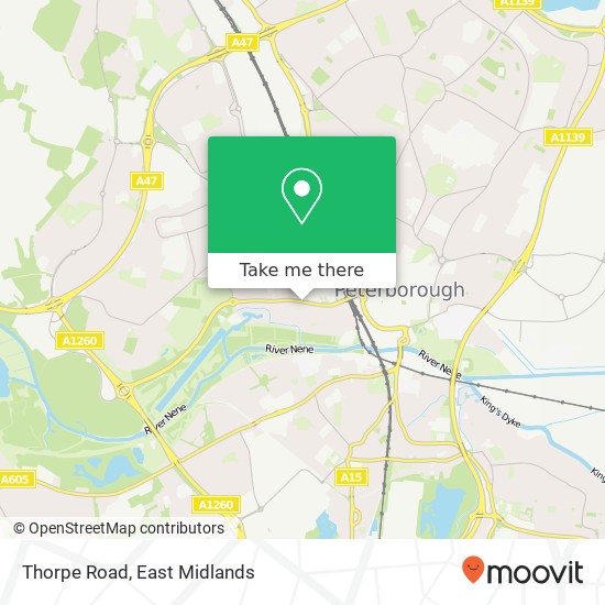 Thorpe Road map