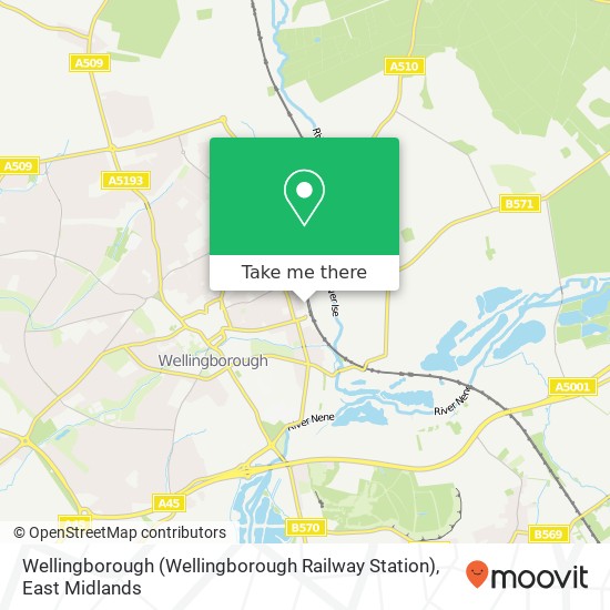 Wellingborough (Wellingborough Railway Station) map
