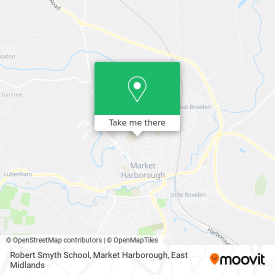 Robert Smyth School, Market Harborough map