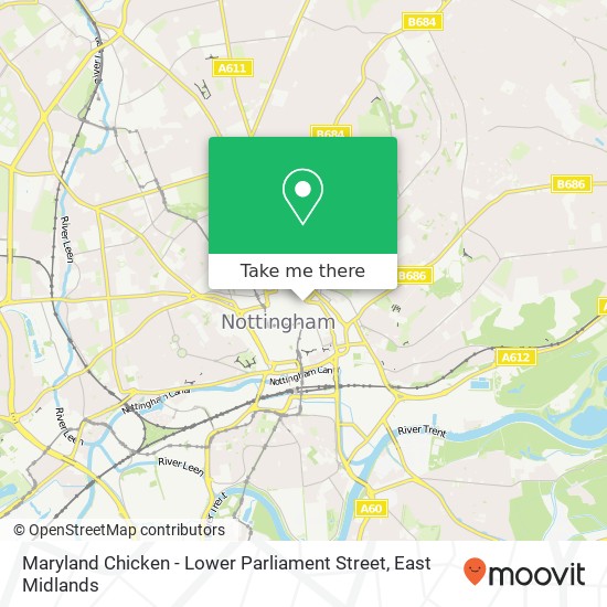 Maryland Chicken - Lower Parliament Street map