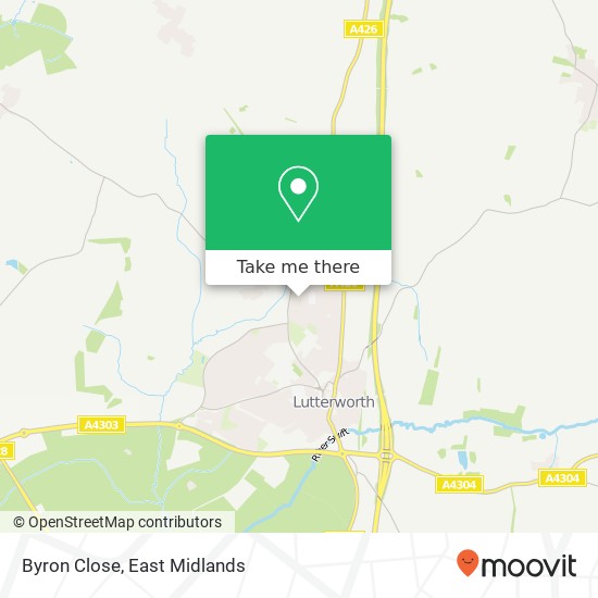 Byron Close map