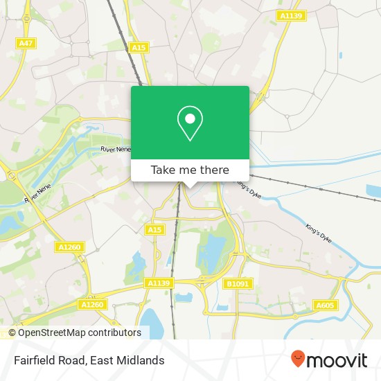 Fairfield Road map