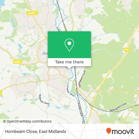 Hornbeam Close map