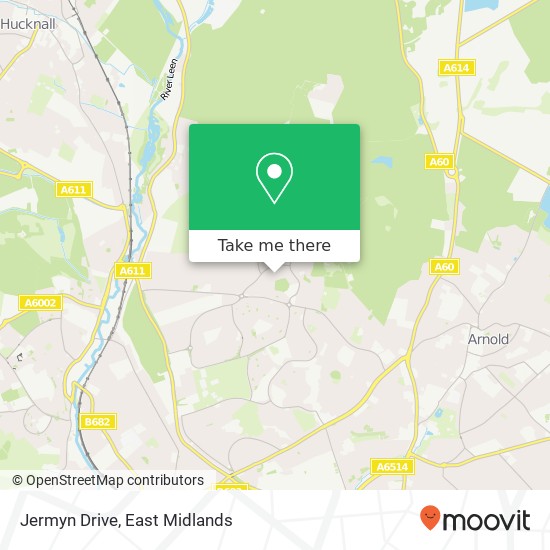 Jermyn Drive map