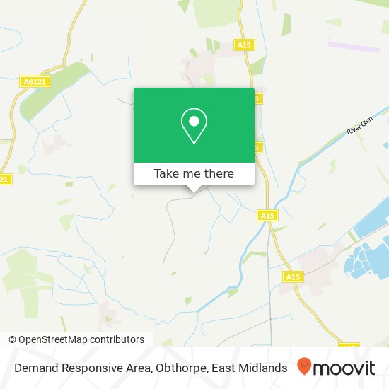 Demand Responsive Area, Obthorpe map